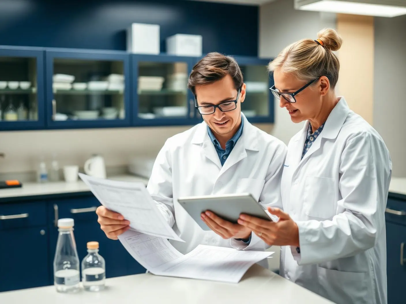 Laboratory glassware and sample vials